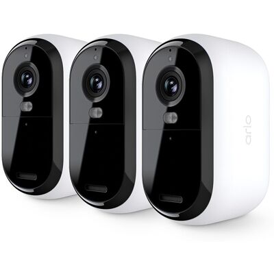 Arlo - Cámara de seguridad para exteriores Essential 3 2K (3 unidades). Blanco Arlo - Cámara de seguridad para exteriores Essential 3 2K (3 unidades). Blanco