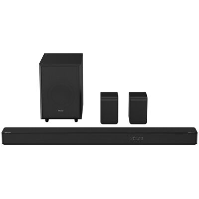 Hisense - Barra de sonido AX5125H, 5.1.2 Dolby Atmos, con Subwoofer inalámbrico. Negro Hisense - Barra de sonido AX5125H, 5.1.2 Dolby Atmos, con Subwoofer inalámbrico. Negro