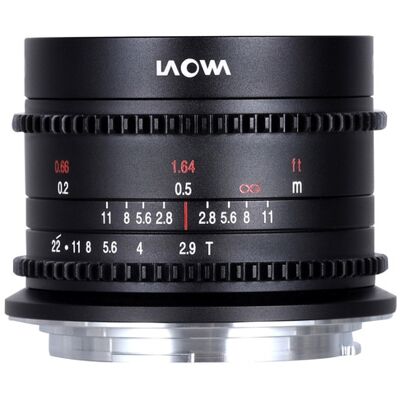 Laowa - Objetivo 9mm T2.9 Zero-D Cine Canon RF. Negro Laowa - Objetivo 9mm T2.9 Zero-D Cine Canon RF. Negro
