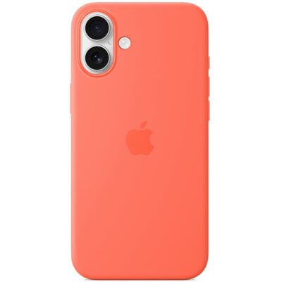 Apple - Funda de silicona con MagSafe para iPhone 16 Plus - Mandarina. Mandarina Apple - Funda de silicona con MagSafe para iPhone 16 Plus - Mandarina. Mandarina