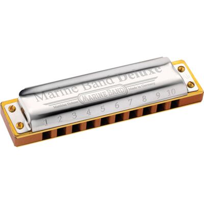 Hohner - Armónica Marine Band Deluxe Afinación DB. Plata Hohner - Armónica Marine Band Deluxe Afinación DB. Plata