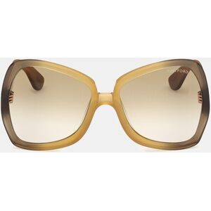 Tom Ford Gafa de sol de mujer cat eye en acetato con lente degradada. Amarillo mujer Tom Ford Gafa de sol de mujer cat eye en acetato con lente degradada. Amarillo mujer