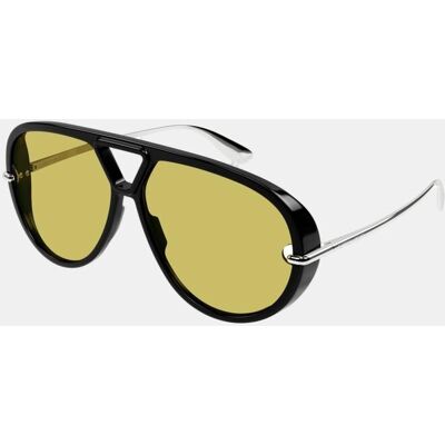 Bottega Veneta Gafas de sol unisex piloto en acetato reciclado. Negro mujer Bottega Veneta Gafas de sol unisex piloto en acetato reciclado. Negro mujer
