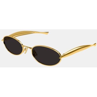 Bottega Veneta Gafa de sol unisex ovalada metalica. Oro mujer Bottega Veneta Gafa de sol unisex ovalada metalica. Oro mujer