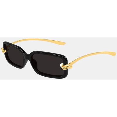Bottega Veneta Gafa de sol de mujer rectangular en inyectado. Negro mujer Bottega Veneta Gafa de sol de mujer rectangular en inyectado. Negro mujer