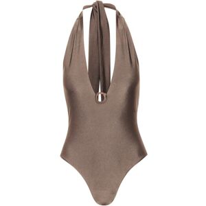 Baobab Bañador cruzado halter de mujer. (XS) Marrón claro mujer Baobab Bañador cruzado halter de mujer. (XS) Marrón claro mujer