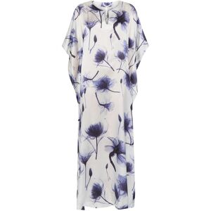 Lohe Kaftan de mujer de seda natural estampado. (46) Azul mujer Lohe Kaftan de mujer de seda natural estampado. (46) Azul mujer