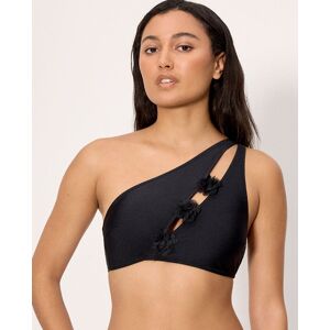 Ysabel Mora Tops de bikini estilo top triángulo con brillo en copa b. (85 - Copa B) Negro mujer Ysabel Mora Tops de bikini estilo top triángulo con brillo en copa b. (85 - Copa B) Negro mujer
