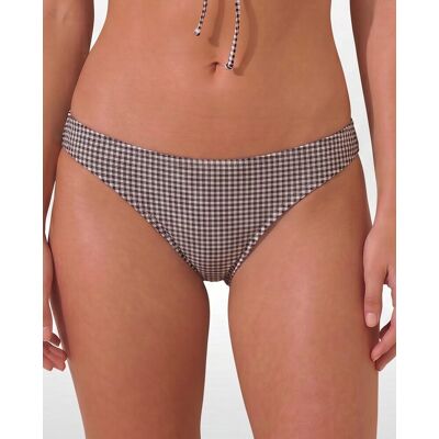 Pieces Braguita de bikini de cuadros de vichy de mujer. (34) Negro mujer Pieces Braguita de bikini de cuadros de vichy de mujer. (34) Negro mujer