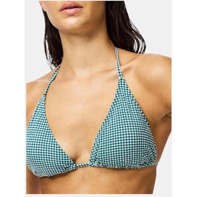 Pieces Bikini de triangulo de cuadros de vichy de mujer. (34) Verde oscuro mujer Pieces Bikini de triangulo de cuadros de vichy de mujer. (34) Verde oscuro mujer