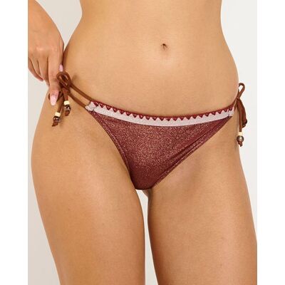 banana moon Braga de bikini shinywave, con lazos ajustables. (40) Marrón oscuro mujer banana moon Braga de bikini shinywave, con lazos ajustables. (40) Marrón oscuro mujer