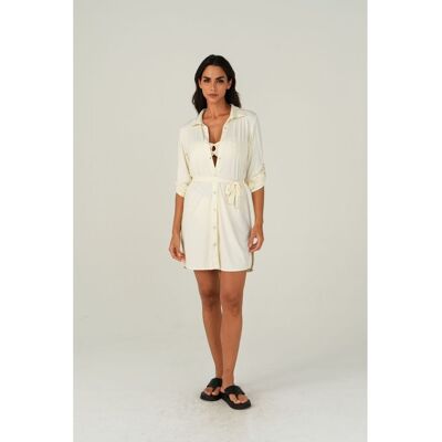 Lua Morena Caftan de playa de mujer. (40) Azul / Blanco mujer Lua Morena Caftan de playa de mujer. (40) Azul / Blanco mujer