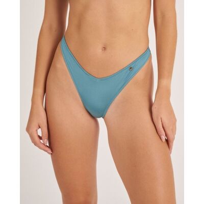 Bohodot Braga de bikini tanga en tejido satinado.. (36) Azul grisáceo mujer Bohodot Braga de bikini tanga en tejido satinado.. (36) Azul grisáceo mujer