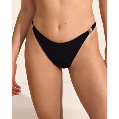 Selmark Braga de bikini tanga en tejido con textura. (36) Negro mujer Selmark Braga de bikini tanga en tejido con textura. (36) Negro mujer