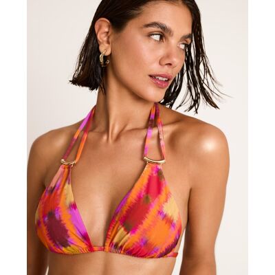 Selmark Top de bikini de mujer, triángulo con foam, colección magma. (100 - Copa B) Multicolor mujer Selmark Top de bikini de mujer, triángulo con foam, colección magma. (100 - Copa B) Multicolor mujer
