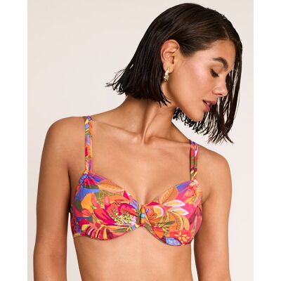 Selmark Top de bikini de mujer, de capacidad con aro, colección sunset. (90 - Copa C) Multicolor mujer Selmark Top de bikini de mujer, de capacidad con aro, colección sunset. (90 - Copa C) Multicolor mujer