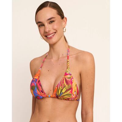 Selmark Top de bikini de mujer, triangulo sin aro con foam, colección sunset. (90 - Copa B) Estampado mujer Selmark Top de bikini de mujer, triangulo sin aro con foam, colección sunset. (90 - Copa B) Estampado mujer