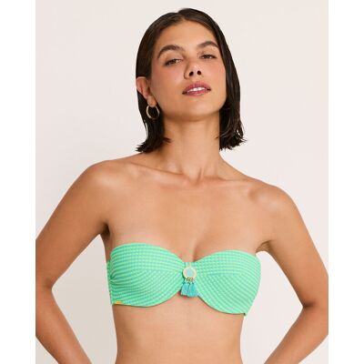 Selmark Top de bikini de mujer, bandeau con aro, colección bikini bay. (105 - Copa B) Bicolor mujer Selmark Top de bikini de mujer, bandeau con aro, colección bikini bay. (105 - Copa B) Bicolor mujer