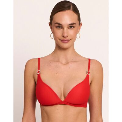 Selmark Top de bikini de mujer, triángulo con foam con aro, colección solstice. (90 - Copa B) Coral mujer Selmark Top de bikini de mujer, triángulo con foam con aro, colección solstice. (90 - Copa B) Coral mujer