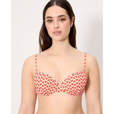 Ysabel Mora Tops de bikini micropiqué estampado coral en copa c. (95 - Copa C) Coral mujer Ysabel Mora Tops de bikini micropiqué estampado coral en copa c. (95 - Copa C) Coral mujer