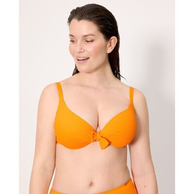 Ysabel Mora Tops de bikini micropiqué en copas c y d. (95 - Copa D) Naranja fuerte mujer Ysabel Mora Tops de bikini micropiqué en copas c y d. (95 - Copa D) Naranja fuerte mujer