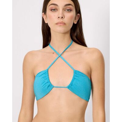 Ysabel Mora Tops de bikini con brillo en copa b. (95 - Copa B) Azul celeste mujer Ysabel Mora Tops de bikini con brillo en copa b. (95 - Copa B) Azul celeste mujer