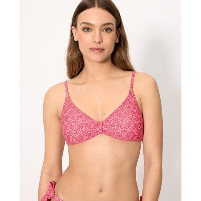Ysabel Mora Tops de bikini triángulo estampado de flores y en copa b. (90 - Copa B) Rosa mujer Ysabel Mora Tops de bikini triángulo estampado de flores y en copa b. (90 - Copa B) Rosa mujer