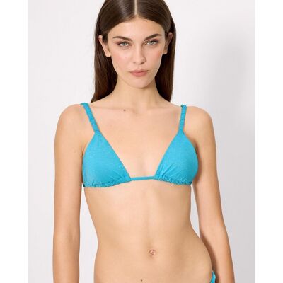 Ysabel Mora Tops de bikini triángulo con brillo en copa b. (100 - Copa B) Azul celeste mujer Ysabel Mora Tops de bikini triángulo con brillo en copa b. (100 - Copa B) Azul celeste mujer