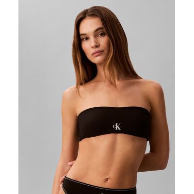 Calvin Parte de arriba de bikini bandeau. (40) Negro mujer Calvin Parte de arriba de bikini bandeau. (40) Negro mujer