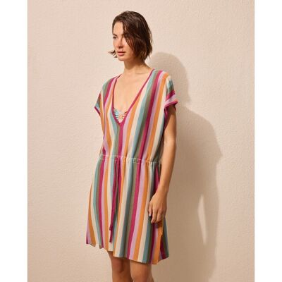 Énfasis Kaftan de playa liso de mujer. (40) Multicolor mujer Énfasis Kaftan de playa liso de mujer. (40) Multicolor mujer
