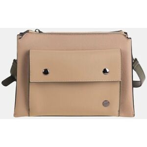 Volum Bolso bandolera confeccionado en pu color arena. Nude mujer Volum Bolso bandolera confeccionado en pu color arena. Nude mujer