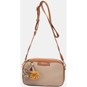 Abbacino Bandolera pequeña con pompones. Camel mujer Abbacino Bandolera pequeña con pompones. Camel mujer