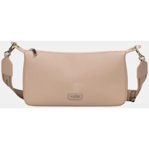 HUGO Bolso de hombro con cierre de cremallera totalmente forrado. Beige mujer HUGO Bolso de hombro con cierre de cremallera totalmente forrado. Beige mujer