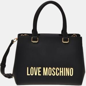 Love Moschino Bolso negro tipo maletín con asa para bandolera extraíble. Negro mujer Love Moschino Bolso negro tipo maletín con asa para bandolera extraíble. Negro mujer