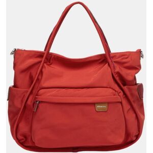 Abbacino Bolso de hombro en tejido con bolsillo. Rojo mujer Abbacino Bolso de hombro en tejido con bolsillo. Rojo mujer