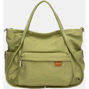 Abbacino Bolso de hombro en tejido con bolsillo. Verde mujer Abbacino Bolso de hombro en tejido con bolsillo. Verde mujer