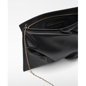 Adolfo Dominguez Bolso de fiesta de mujer clutch acolchado de piel suave. Negro mujer Adolfo Dominguez Bolso de fiesta de mujer clutch acolchado de piel suave. Negro mujer