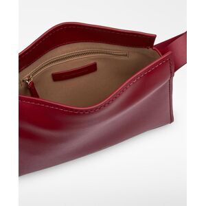 Adolfo Dominguez Bolso de hombro de mujer Mica trapezoide de piel. Fresa mujer Adolfo Dominguez Bolso de hombro de mujer Mica trapezoide de piel. Fresa mujer