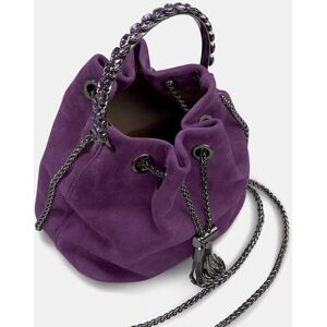 Alma en Pena Bolso de mano convertible en bandolera estilo bombonera. Morado mujer Alma en Pena Bolso de mano convertible en bandolera estilo bombonera. Morado mujer