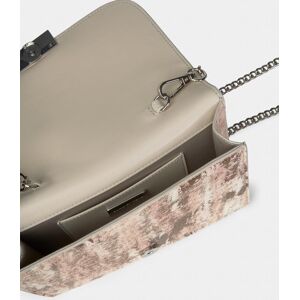 Alma en Pena Bolso de mano de piel efecto fantasía con pedrería y correa bandolera ajustable. Beige mujer Alma en Pena Bolso de mano de piel efecto fantasía con pedrería y correa bandolera ajustable. Beige mujer