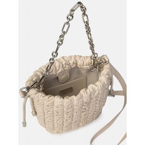Alma en Pena Bolso de mano estilo saco de piel en relieve y correa bandolera ajustable. Blanco mujer Alma en Pena Bolso de mano estilo saco de piel en relieve y correa bandolera ajustable. Blanco mujer