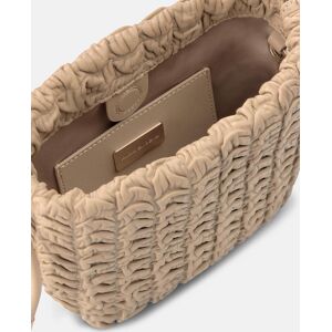 Alma en Pena Bolso de mano estilo saco de piel en relieve y correa bandolera ajustable. Arena mujer Alma en Pena Bolso de mano estilo saco de piel en relieve y correa bandolera ajustable. Arena mujer