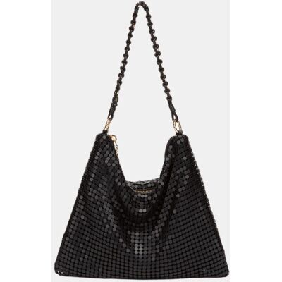 Abbacino Bolso de fiesta en malla metálica con cremallera. Negro mujer Abbacino Bolso de fiesta en malla metálica con cremallera. Negro mujer