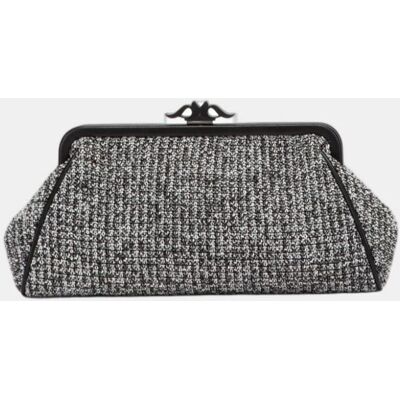 Abbacino Clutch de fiesta jaspeado con boquilla. Negro mujer Abbacino Clutch de fiesta jaspeado con boquilla. Negro mujer