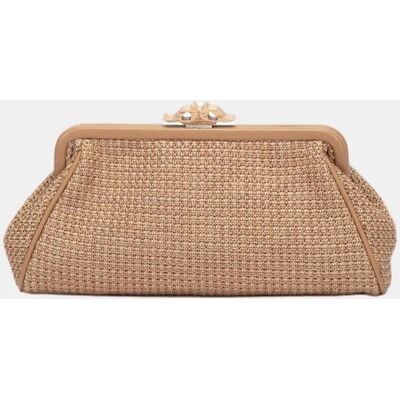 Abbacino Clutch de fiesta jaspeado con boquilla. Camel mujer Abbacino Clutch de fiesta jaspeado con boquilla. Camel mujer