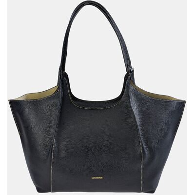 Guy Laroche Bolso tote grande en piel con pouch interior. Negro mujer Guy Laroche Bolso tote grande en piel con pouch interior. Negro mujer