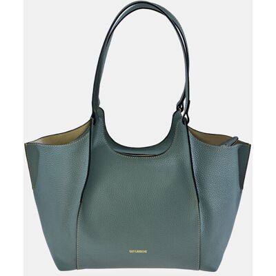 Guy Laroche Bolso tote en piel con pouch interior. Azul claro mujer Guy Laroche Bolso tote en piel con pouch interior. Azul claro mujer