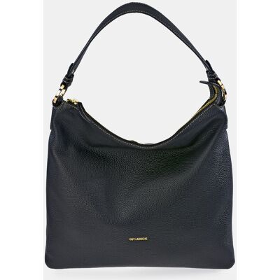 Guy Laroche Bolso hobo en piel con cremallera. Negro mujer Guy Laroche Bolso hobo en piel con cremallera. Negro mujer