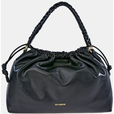 Guy Laroche Bolso bucket en piel con cierre magnético y cordón. Negro mujer Guy Laroche Bolso bucket en piel con cierre magnético y cordón. Negro mujer