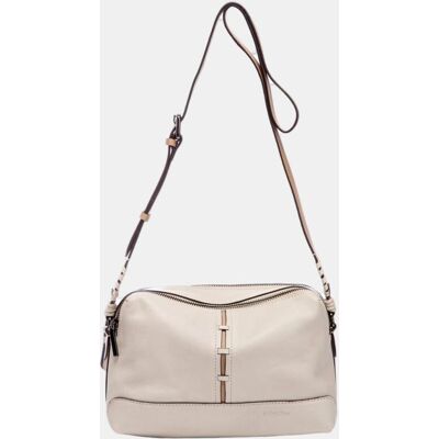 Abbacino Bandolera pequeña en piel. Beige mujer Abbacino Bandolera pequeña en piel. Beige mujer